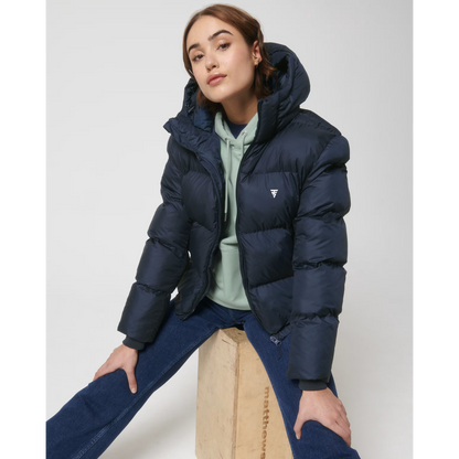 WMNS PUFFER JACKET NAVY BLUE