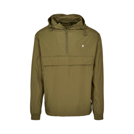 PULLOVER JACKET OLIVE PALE